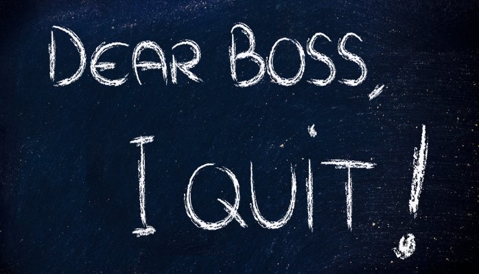 Dear boss I quit image